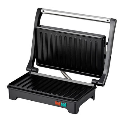 Ηλεκτρικό Grill από ανοξείδωτο χάλυβα σάντουιτς παζάρι panini grill με κεκλιμένη συσκευή