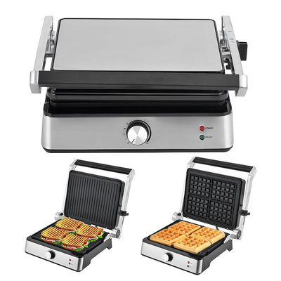 4 τεμάχια Ηλεκτρικό grill με αποσυναρμολογήσιμα πιάτα waffle maker Sandwich Panini Press Contact grill 2200W εναλλάξιμα πιάτα