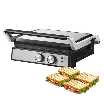 4 τεμάχια Ηλεκτρικό grill με αποσυναρμολογήσιμα πιάτα waffle maker Sandwich Panini Press Contact grill 2200W εναλλάξιμα πιάτα