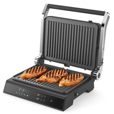 Αφαίρετο πιάτο BBQ Panini Press Grill Griddle Ακαπνιστικό εσωτερικό grill LED οθόνη αφής Ψηφιακό grill επαφής