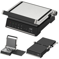 Αφαίρετο πιάτο BBQ Panini Press Grill Griddle Ακαπνιστικό εσωτερικό grill LED οθόνη αφής Ψηφιακό grill επαφής