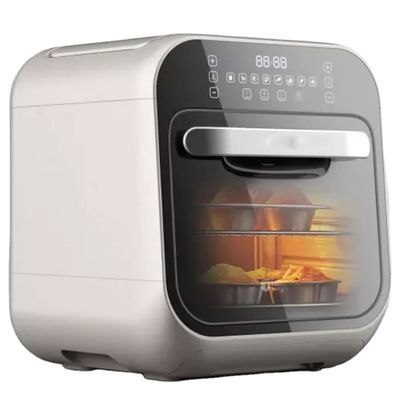 Χωρίς λάδι 8L 1800W ψηφιακό ανοξείδωτο χάλυβα Οικιακή χρήση αφής οθόνη αέρα ψήσιμο ατμό έξυπνο