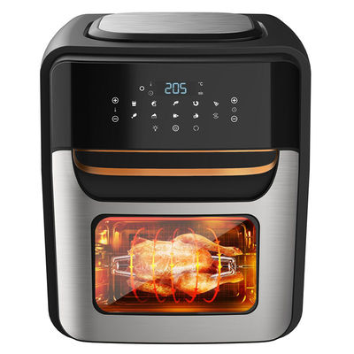 Ατσάλινο φρυγανάκι αέρα 1800W 12L 14L 24L ψηφιακό πίνακα ελέγχου