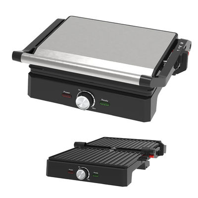 4 Τυλιές εσωτερικό BBQ Panini Ηλεκτρικό Grill με έλεγχο θερμοκρασίας και χρόνου