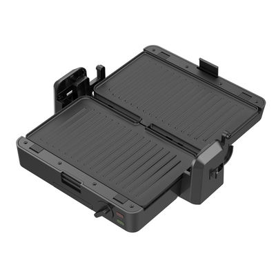1200W Αφαίρετο Grill Επικοινωνίας 3 Πλάκες 105 180 βαθμούς Ανοιχτή θερμοκρασία Ρυθμίστε το Κουμπί Ηλεκτρικό PTFE Αδιάβροχο Για Οικιακό BBQ