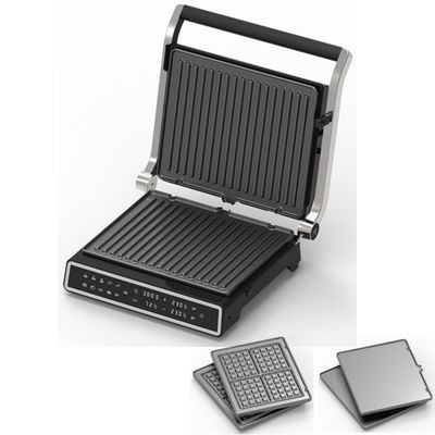 2 φέτες βαθύ γεμίσμα Waffle Sandwich Maker Αποσυναρμολογήσιμο BBQ Grill Μη κολλητική επικάλυψη για κουζίνα μαγειρική Ηλεκτρικά Grills Griddles