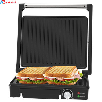 Ηλεκτρική επαφή Bbq Grill χωρίς καπνό Οικιακή συσκευή μαγειρέματος Αποσυναρμολογήσιμη 4/6 Slice Panini Maker