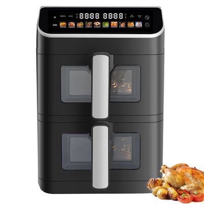 Πλαστικό τετράγωνο 1800 Watt ψηφιακό airfryer app ελεγχόμενο