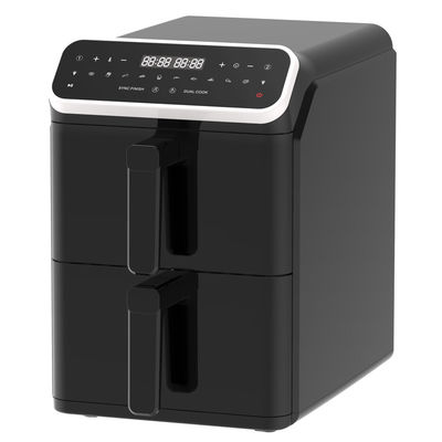 Πλαστικό τετράγωνο 1800 Watt ψηφιακό airfryer app ελεγχόμενο