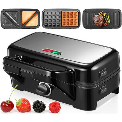 2 Τυλιές Deep Xxl Grill Sandwich Maker Ρυθμίσιμος έλεγχος θερμοκρασίας Αφαίρετος πηγής ηλεκτρικής ενέργειας Ptfe Οικιακή χρήση
