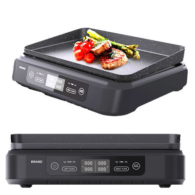 2 Τυλιές Deep Xxl Grill Sandwich Maker Ρυθμίσιμος έλεγχος θερμοκρασίας Αφαίρετος πηγής ηλεκτρικής ενέργειας Ptfe Οικιακή χρήση