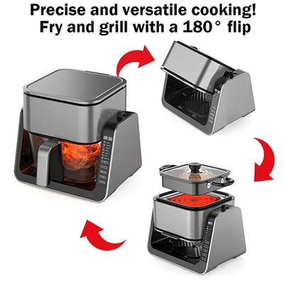 Anbolife 4L Ψηφιακή Φριτέζα Αέρος με 1.3L Σχάρα 1500W