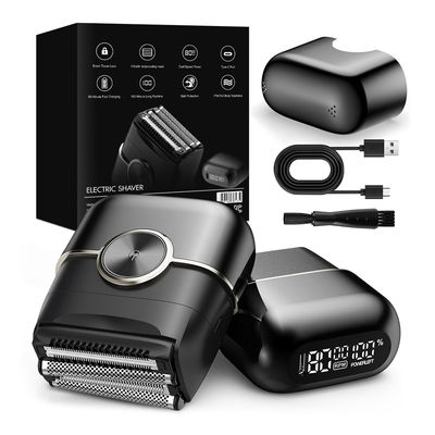 Φορητή Μίνι Ηλεκτρική Ξυριστική Μηχανή για Άνδρες με Σύστημα Μαγνητικής Αιώρησης 4 Λεπίδων και 100 Λεπτά Χρόνος Λειτουργίας με Μπαταρία 300mAh
