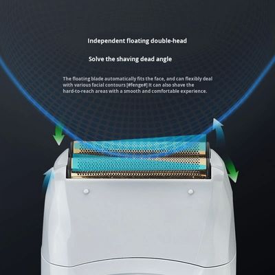 Επαναφορτιζόμενη Ηλεκτρική Ξυριστική Μηχανή με Μπαταρία 1200mAh και Ψηφιακή Οθόνη για την Περιποίηση των Ανδρών