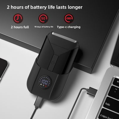 5V Ηλεκτρική Ξυριστική Μηχανή Διπλής Λεπίδας με Πλαστικό Κάλυμμα για Ξύρισμα Σώματος Ανδρών