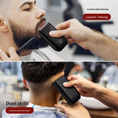 5V Ηλεκτρική Ξυριστική Μηχανή Διπλής Λεπίδας με Πλαστικό Κάλυμμα για Ξύρισμα Σώματος Ανδρών