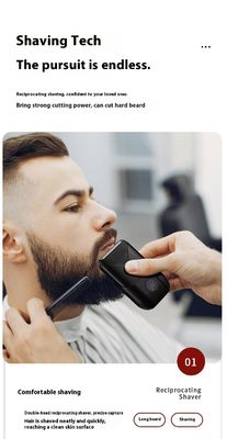 5V Ηλεκτρική Ξυριστική Μηχανή Διπλής Λεπίδας με Πλαστικό Κάλυμμα για Ξύρισμα Σώματος Ανδρών