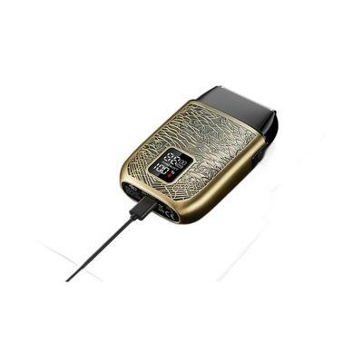 Επαγγελματική Ηλεκτρική Ξυριστική Μηχανή Ανδρών με Μπαταρία 500mAh, Λεπίδες από Ανοξείδωτο Χάλυβα και Πλήρες Πλύσιμο Σώματος