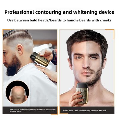 Επαγγελματική Ηλεκτρική Ξυριστική Μηχανή Ανδρών με Μπαταρία 500mAh, Λεπίδες από Ανοξείδωτο Χάλυβα και Πλήρες Πλύσιμο Σώματος