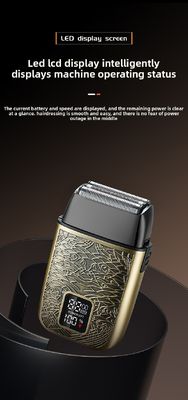 Επαγγελματική Ηλεκτρική Ξυριστική Μηχανή Ανδρών με Μπαταρία 500mAh, Λεπίδες από Ανοξείδωτο Χάλυβα και Πλήρες Πλύσιμο Σώματος