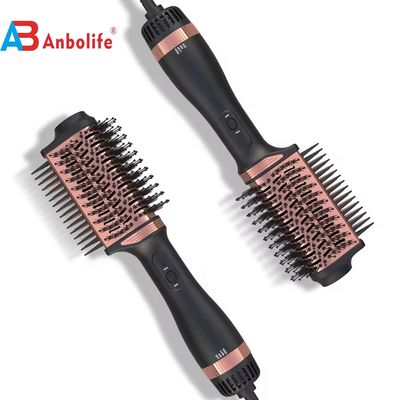 2-σε-1 Titanium Hair Brush Styler με 1200W ισχύ 3 επίπεδα θερμοκρασίας και 2 ρυθμίσεις ταχύτητας για εύκολο στυλ μαλλιών