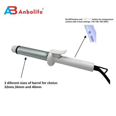 Δύο ιόντες θεραπεία μαλλιών κουλουράκια με οθόνη LED και 4 επίπεδα θερμοκρασίας για όλους τους τύπους μαλλιών