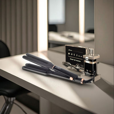 Ισιωτικό μαλλιών με εξαιρετικά μακριές πλάκες που επιπλέουν, με 10 ρυθμίσεις θερμοκρασίας και κεραμικές πλάκες 13,7*110mm