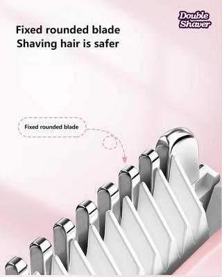 Ηλεκτρική ξυριστική μηχανή 2 σε 1 για γυναίκες με χρόνο εργασίας 90 λεπτών και μπαταρία 400mAh