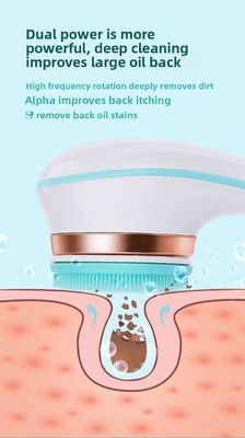 Πλήρως Αυτόματη Επαναφορτιζόμενη Ηλεκτρική Βούρτσα Μπάνιου με Μακριά Λαβή Σιλικόνης για Μασάζ Σώματος