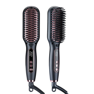 Μίνι LCD Οθόνη Ηλεκτρική Χτένα Μαλλιών με Ισχύ 42W και 10 Επίπεδα Θερμοκρασίας για Διπλό Σκοπό Styling