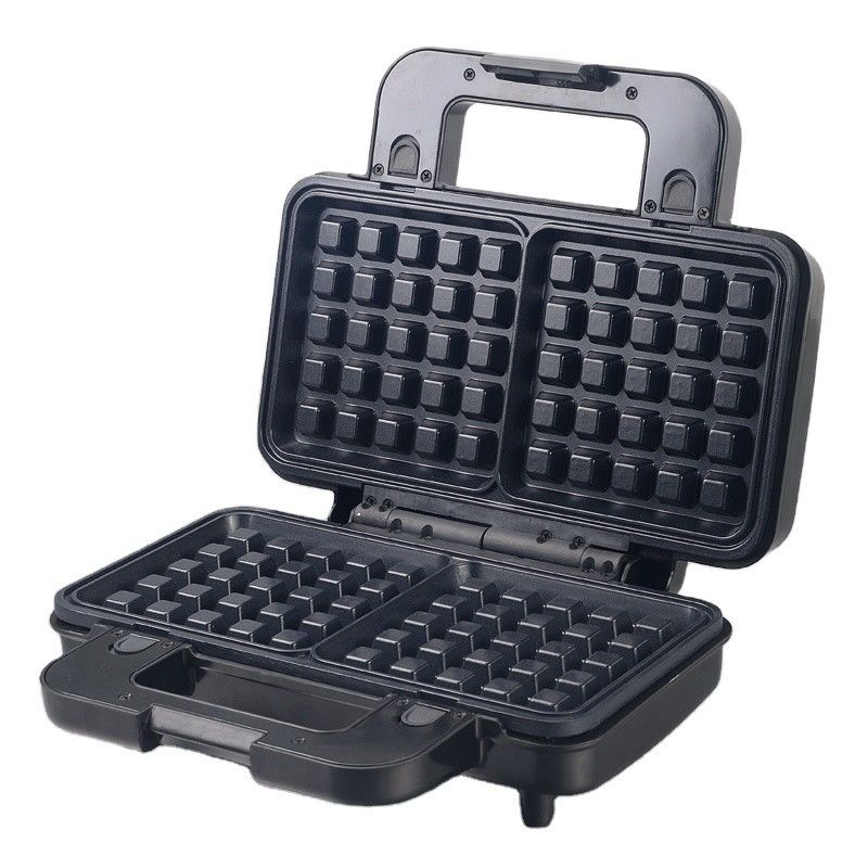 Μη κολλώδης επικάλυψη PTFE 2 τεμάχια Waffle Maker με αποσυναρμολογήσιμο σάντουιτς και τηγανίτες maker