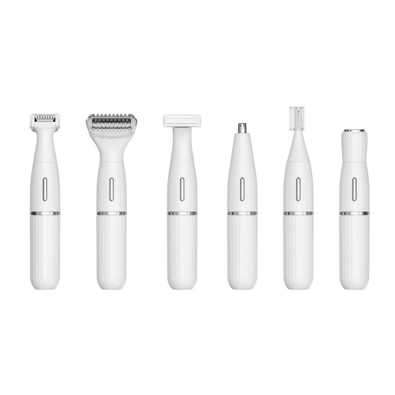 Έξι-σε-ένα Πολυλειτουργικό Ηλεκτρικό Συγκρότημα ξυριστηρίου με φόρτιση USB Πλήρως αδιάβροχο για το κόψιμο φρύδιων και οικιακή χρήση